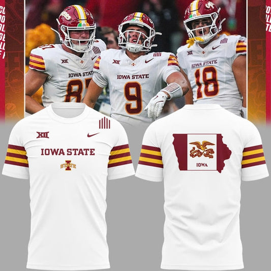 Special Edition Iowa State Uniform Tshirt - White | RR15 Moonbestprint