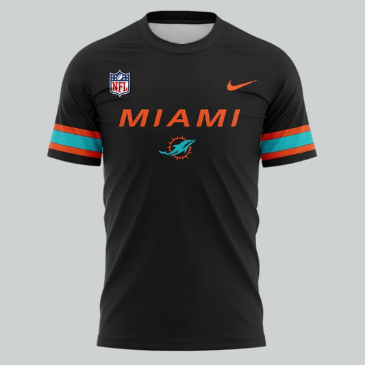 Special New Alternate Rivalry Uniform In Black Miami Wordmark Tshirt Moonbestprint