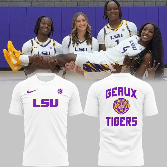 Special New LSU Tigers Women's Basketball Edition uniform T-Shirt Moonbestprint