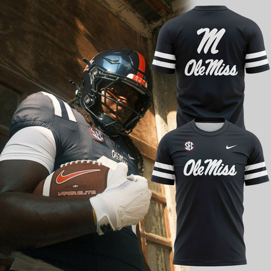 Ole Miss Football 'Dark Mode' T-shirt - Limited Edition | GJ29 Moonbestprint
