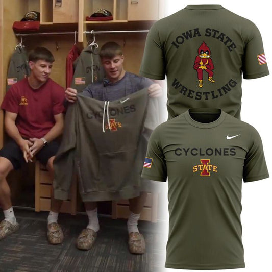 Limited edition Veterans Day t-shirt from the Iowa State Wrestling. | CG24 Moonbestprint