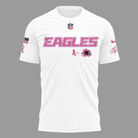 Exclusive Version Philadelphia Eagles Breast Cancer Awareness Tshirt 2025 Moonbestprint