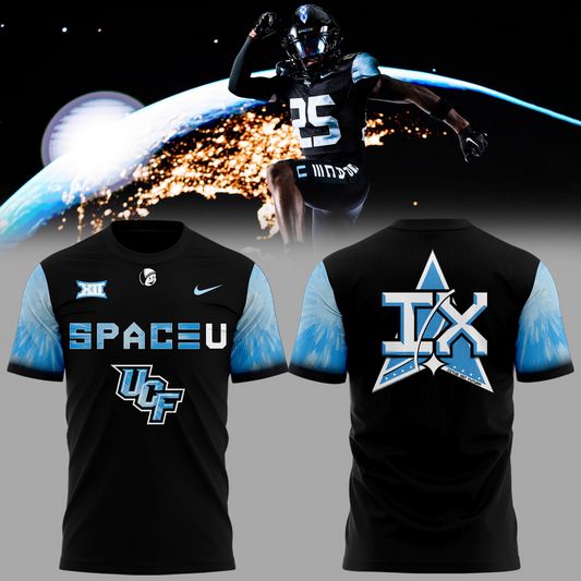 UCF Knights 2025 Space Game Patch Core T-Shirt | TE64 Moonbestprint
