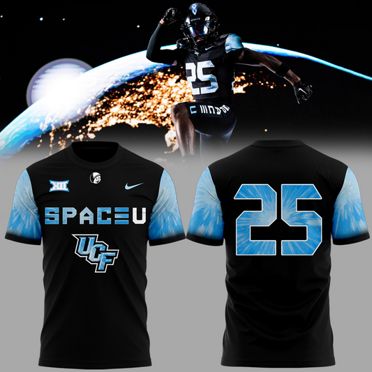 UCF Knights 2025 Space Game Patch Core T-Shirt | CQ37 Moonbestprint