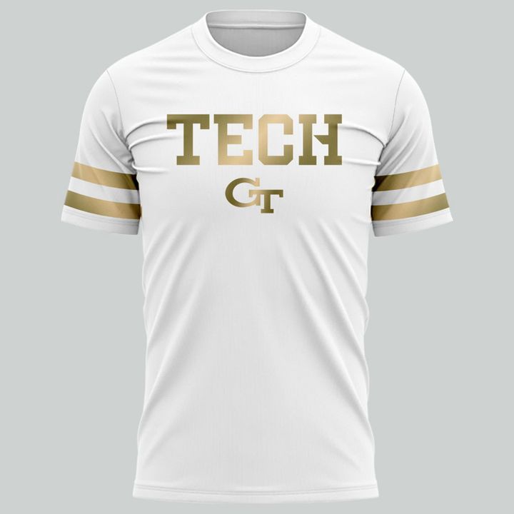Special New Georgia Tech Football Whites Uniform T-Shirt | HT61 Moonbestprint