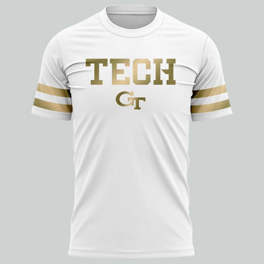 Special New Georgia Tech Football Whites Uniform T-Shirt | HT61 Moonbestprint