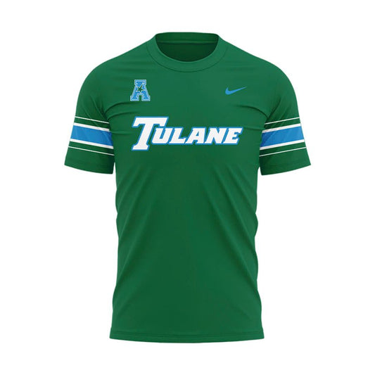 Special Tulane Green Wave Wordmark Logo Uniform Tshirt | YR17 Moonbestprint