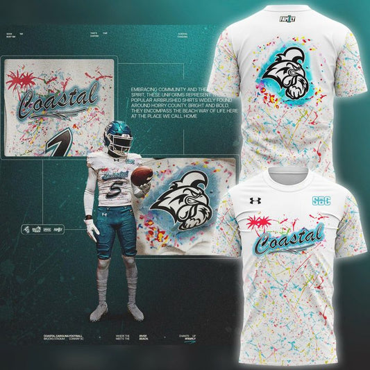 Limited Edition Coastal Carolina Chanticleers football 2025 t-shirt for fans | NL96 Moonbestprint
