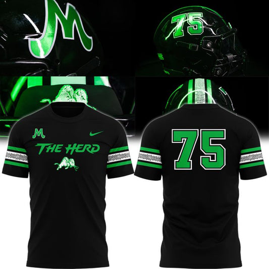 NOVEMBER 14, 1970 The Herd Wordmark "For The 75" Logo T-Shirt | CP58 Moonbestprint