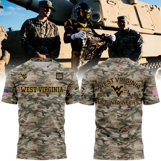 2025 Limited Edition Camo t-shirt West Virginia Football for fans | YP95 Moonbestprint