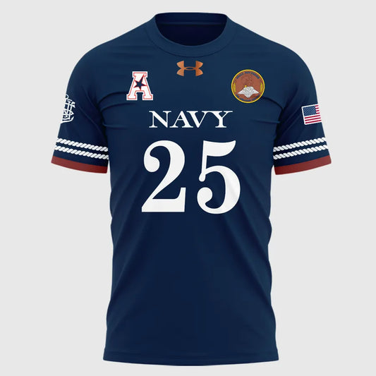 2025 Limited Edition T-Shirt Navy Football uniform 250 years for fans | ZO99 Moonbestprint