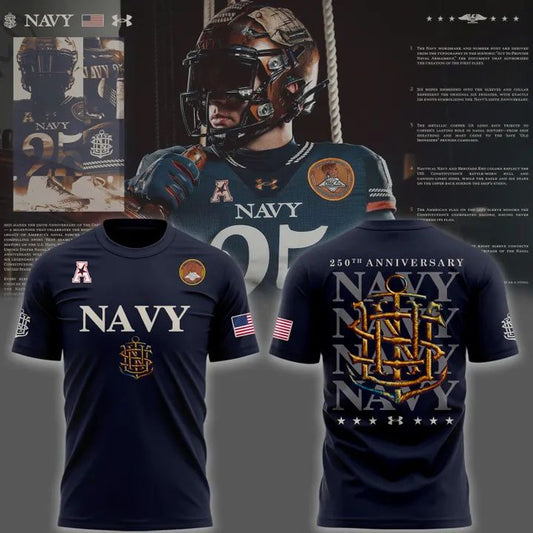 Navy Midshipmen 250th Anniversary T-shirt | ZI88 Moonbestprint