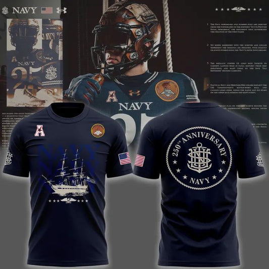 Navy Midshipmen 250th Anniversary T-shirt for fans | FW15 Moonbestprint