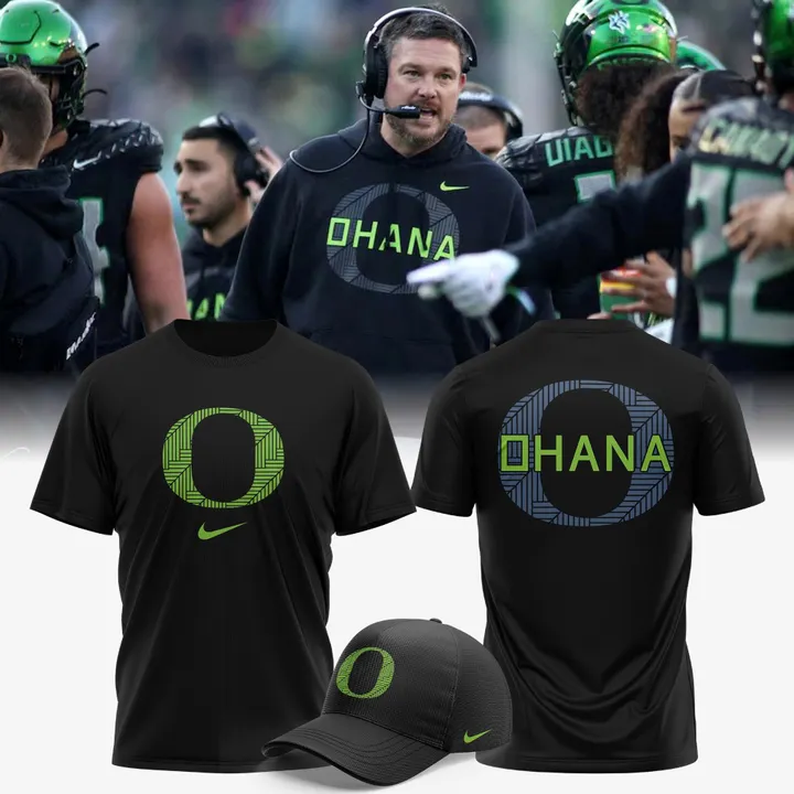 Men's Black Oregon Ohana Club T-Shirt | HM46 Moonbestprint