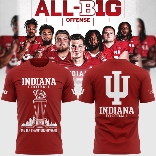 India Football 2025 Big Ten Champs Tshirt | YW97 Moonbestprint