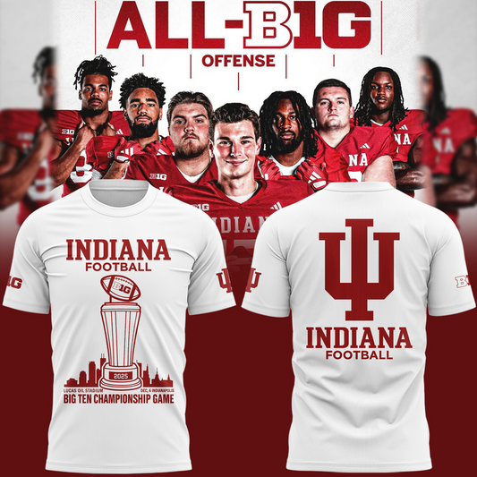 India Football 2025 Big Ten Champs Tshirt | AD18 Moonbestprint