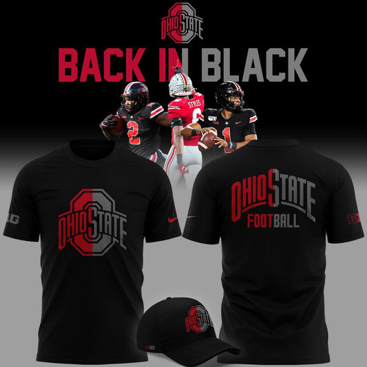 2025 limited edition t-shirt Ohio State Football "Back In Black" | GP55 Moonbestprint