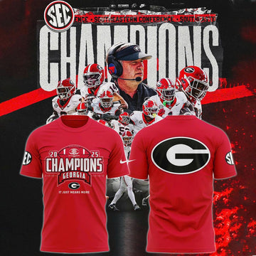 Georgia Bulldogs 2025 SEC Conference Champions Combo T-Shirt | OD50 Moonbestprint