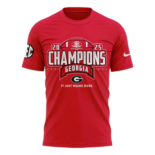 Georgia Bulldogs 2025 SEC Conference Champions Combo T-Shirt | OD50 Moonbestprint