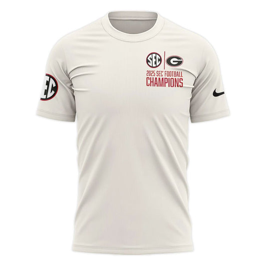 Georgia Bulldogs 2025 SEC Conference Champions Combo T-Shirt | DR59 Moonbestprint