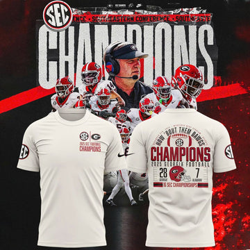 Georgia Bulldogs 2025 SEC Conference Champions Combo T-Shirt | DR59 Moonbestprint