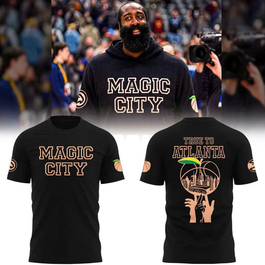 Atlanta Hawks 2026 Magic City True To Atlanta T-Shirt | YX78 Moonbestprint