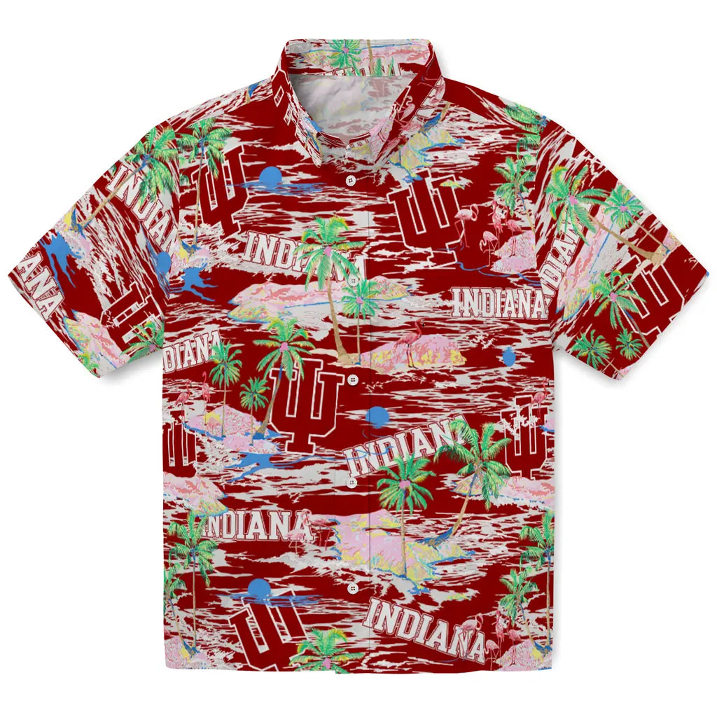 Indiana Hoosiers Flamingo Retreat 2026 Hawaiian Shirt – Moonbestprint