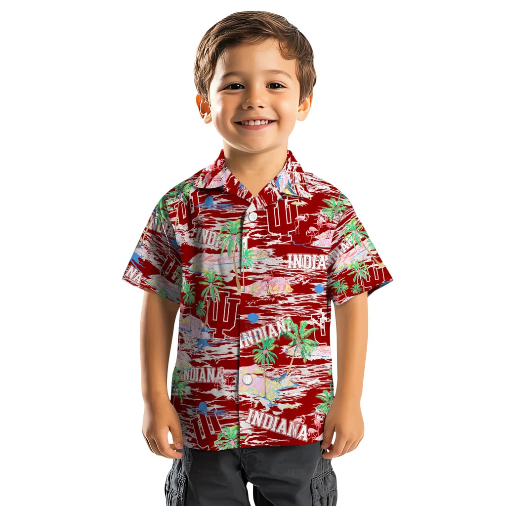 Indiana Hoosiers Flamingo Retreat 2026 Hawaiian Shirt – Moonbestprint