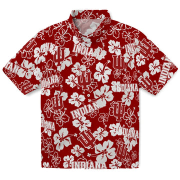 Indiana Hoosiers Hibiscus Bloom Hawaiian Shirt – Moonbestprint