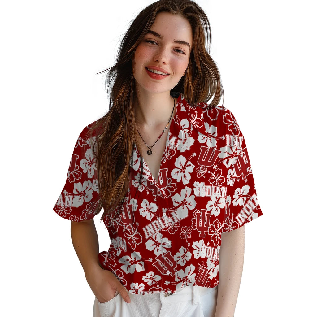 Indiana Hoosiers Hibiscus Bloom Hawaiian Shirt – Moonbestprint