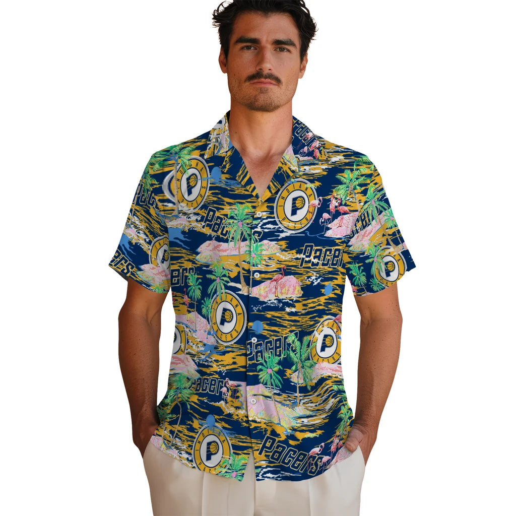 Indiana Pacers Flamingo Retreat 2026 Hawaiian Shirt – Moonbestprint