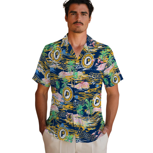 Indiana Pacers Flamingo Retreat 2026 Hawaiian Shirt – Moonbestprint