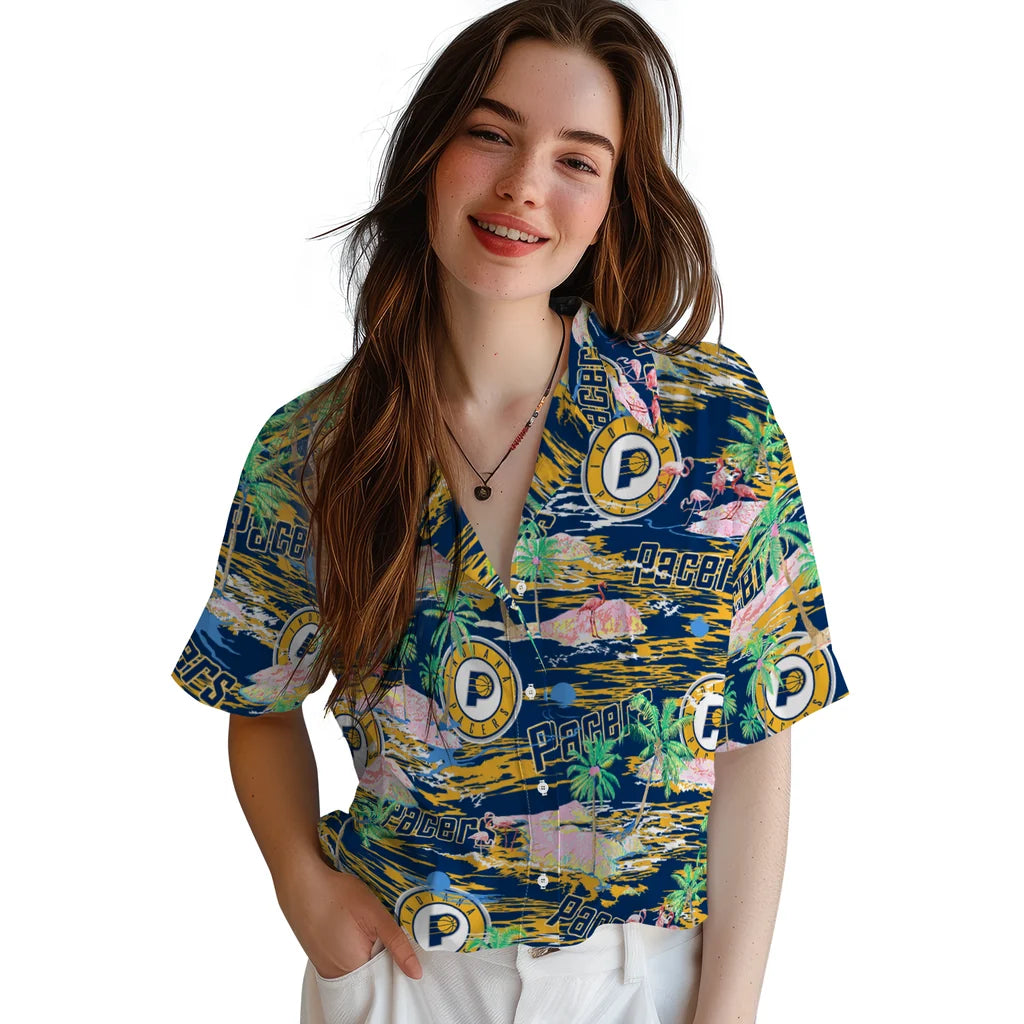 Indiana Pacers Flamingo Retreat 2026 Hawaiian Shirt – Moonbestprint