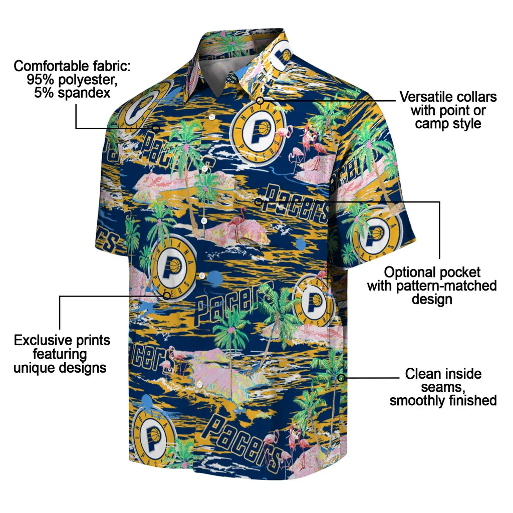 Indiana Pacers Flamingo Retreat 2026 Hawaiian Shirt – Moonbestprint