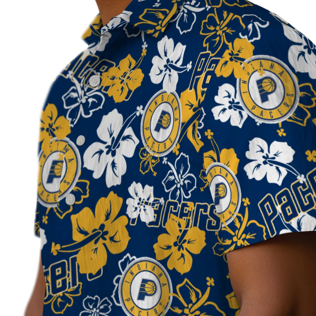 Indiana Pacers Hibiscus Bloom Hawaiian Shirt – Moonbestprint