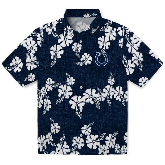 Indianapolis Colts Hawaiian Shirt - 50th State Flower | Moonbestprint