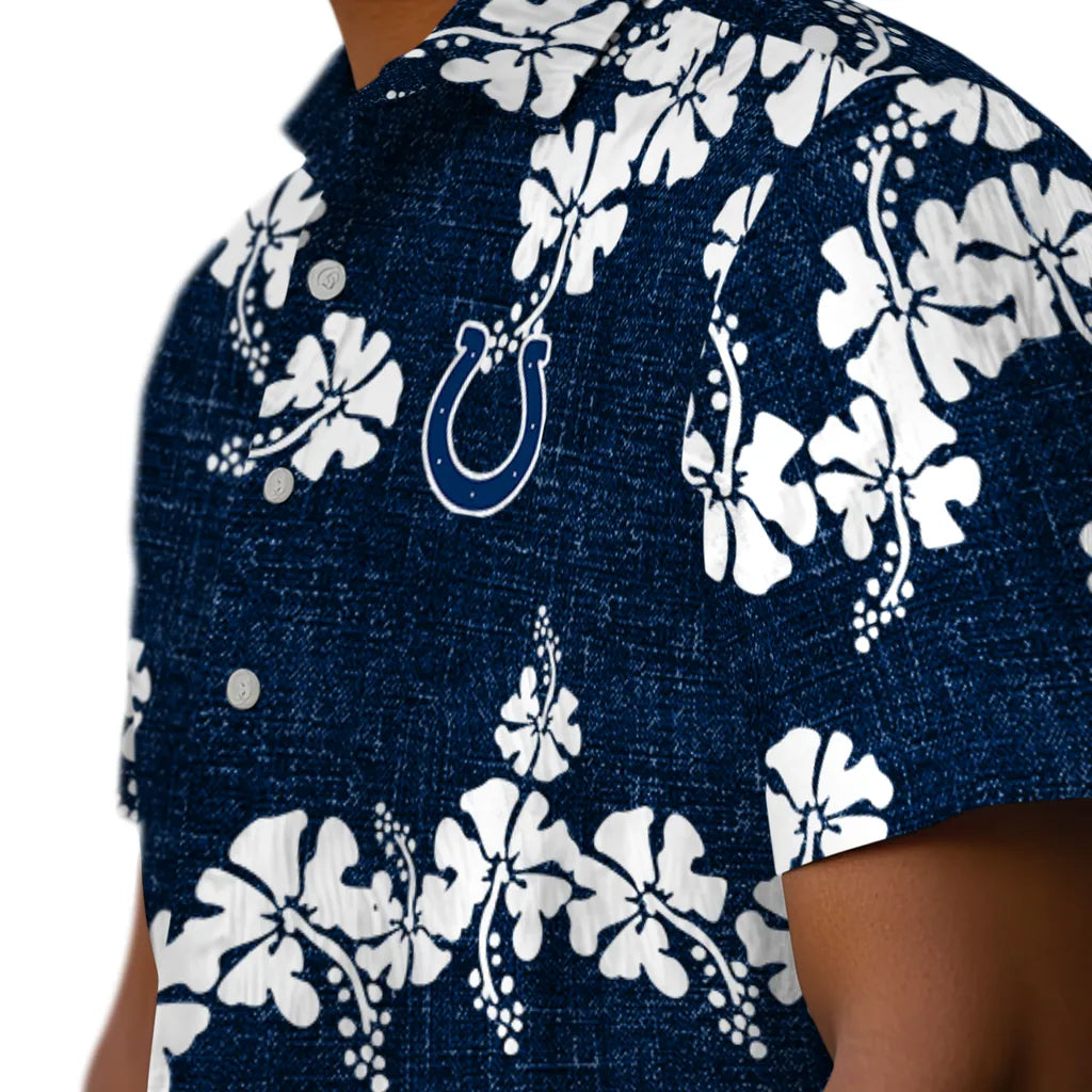 Indianapolis Colts Hawaiian Shirt - 50th State Flower | Moonbestprint