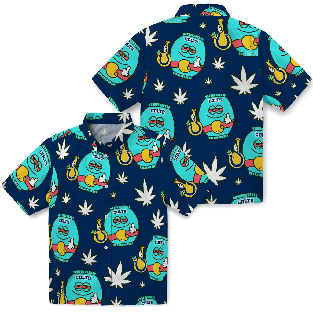 Indianapolis Colts Hawaiian Shirt - Chill Vibe | Moonbestprint