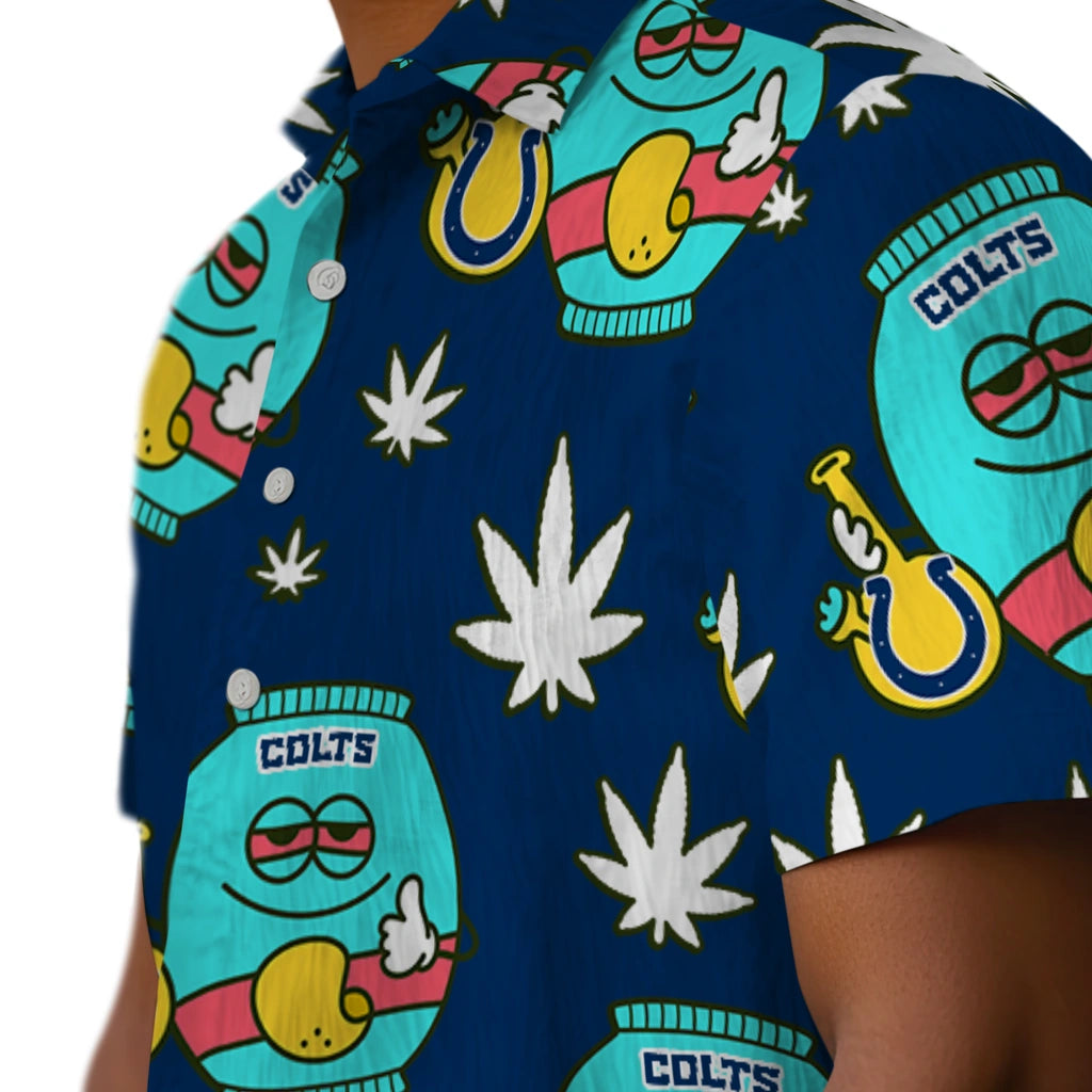 Indianapolis Colts Hawaiian Shirt - Chill Vibe | Moonbestprint