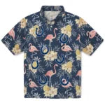 Indianapolis Colts Hawaiian Shirt - Flamingo Hibiscus | Moonbestprint