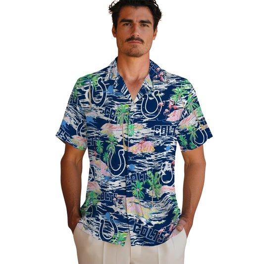 Indianapolis Colts Flamingo Retreat 2026 Hawaiian Shirt – Moonbestprint