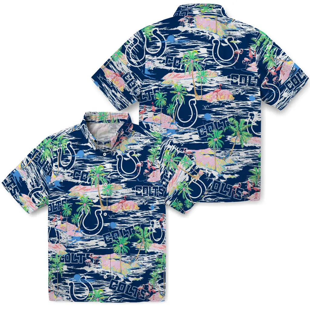 Indianapolis Colts Flamingo Retreat 2026 Hawaiian Shirt – Moonbestprint