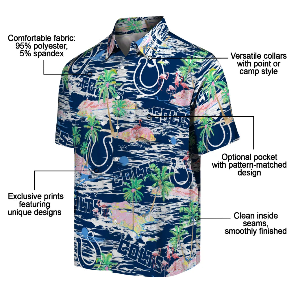 Indianapolis Colts Flamingo Retreat 2026 Hawaiian Shirt – Moonbestprint