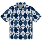 Indianapolis Colts Hawaiian Shirt - Golfing Plaid | Moonbestprint
