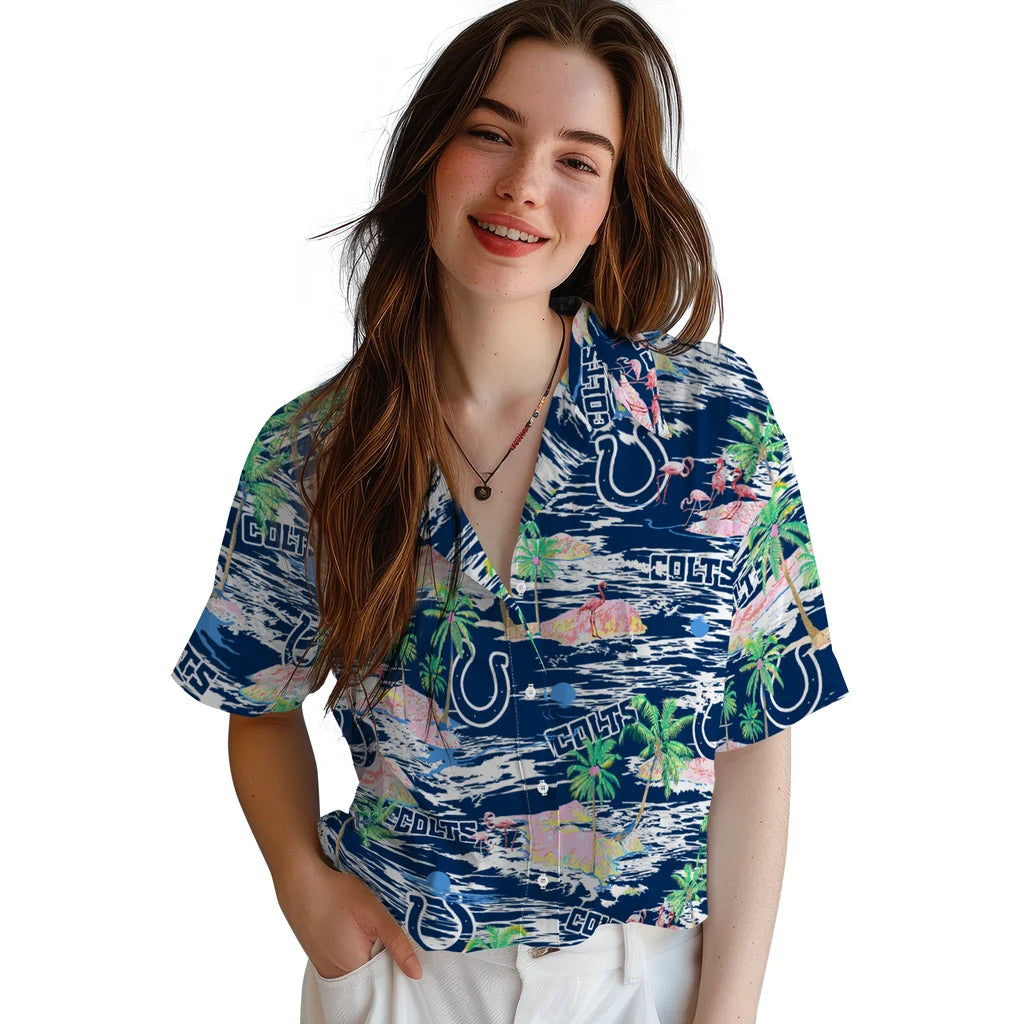 Indianapolis Colts Hawaiian Shirt - Hawaii Island | Moonbestprint