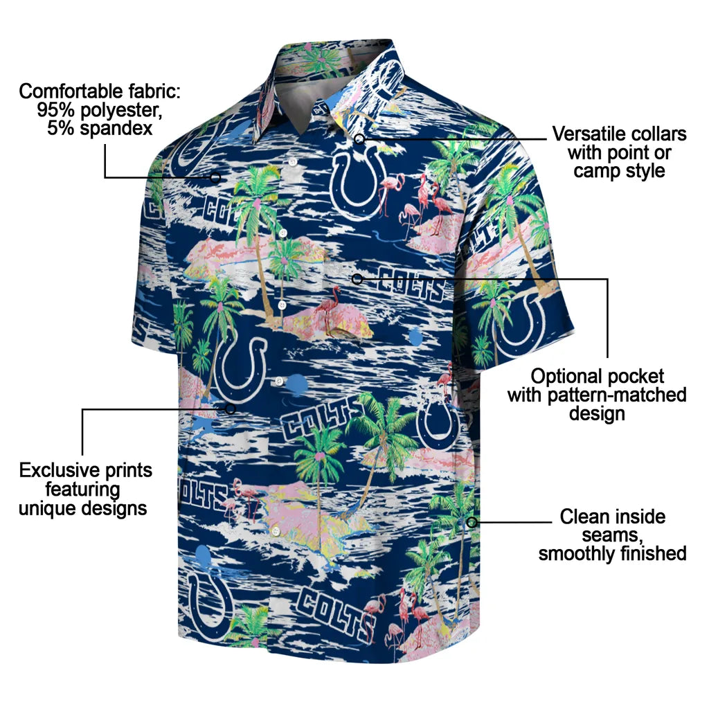Indianapolis Colts Hawaiian Shirt - Hawaii Island | Moonbestprint