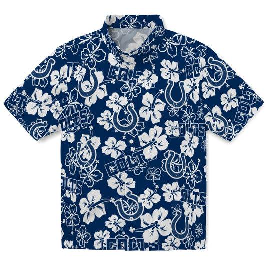 Indianapolis Colts Hibiscus Bloom Hawaiian Shirt – Moonbestprint