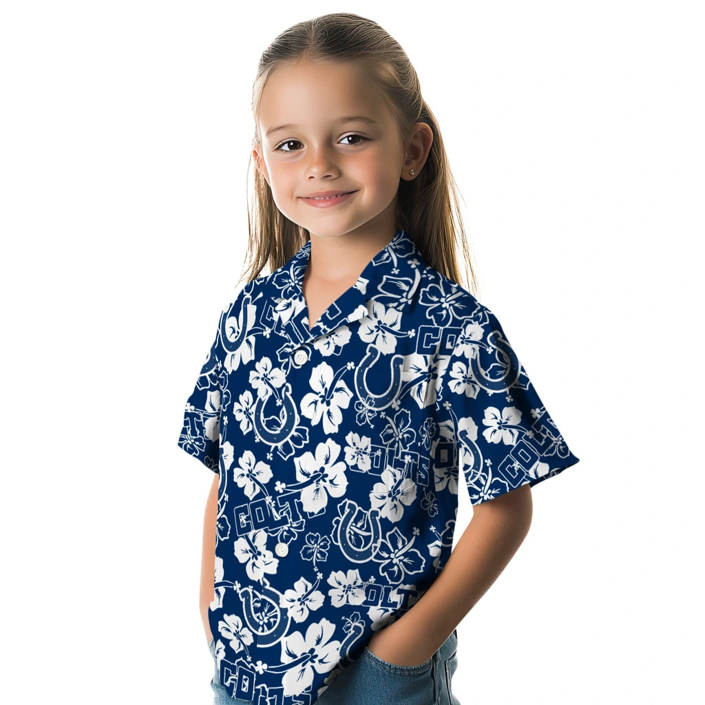 Indianapolis Colts Hibiscus Bloom Hawaiian Shirt – Moonbestprint