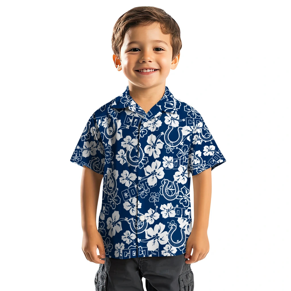 Indianapolis Colts Hibiscus Bloom Hawaiian Shirt – Moonbestprint
