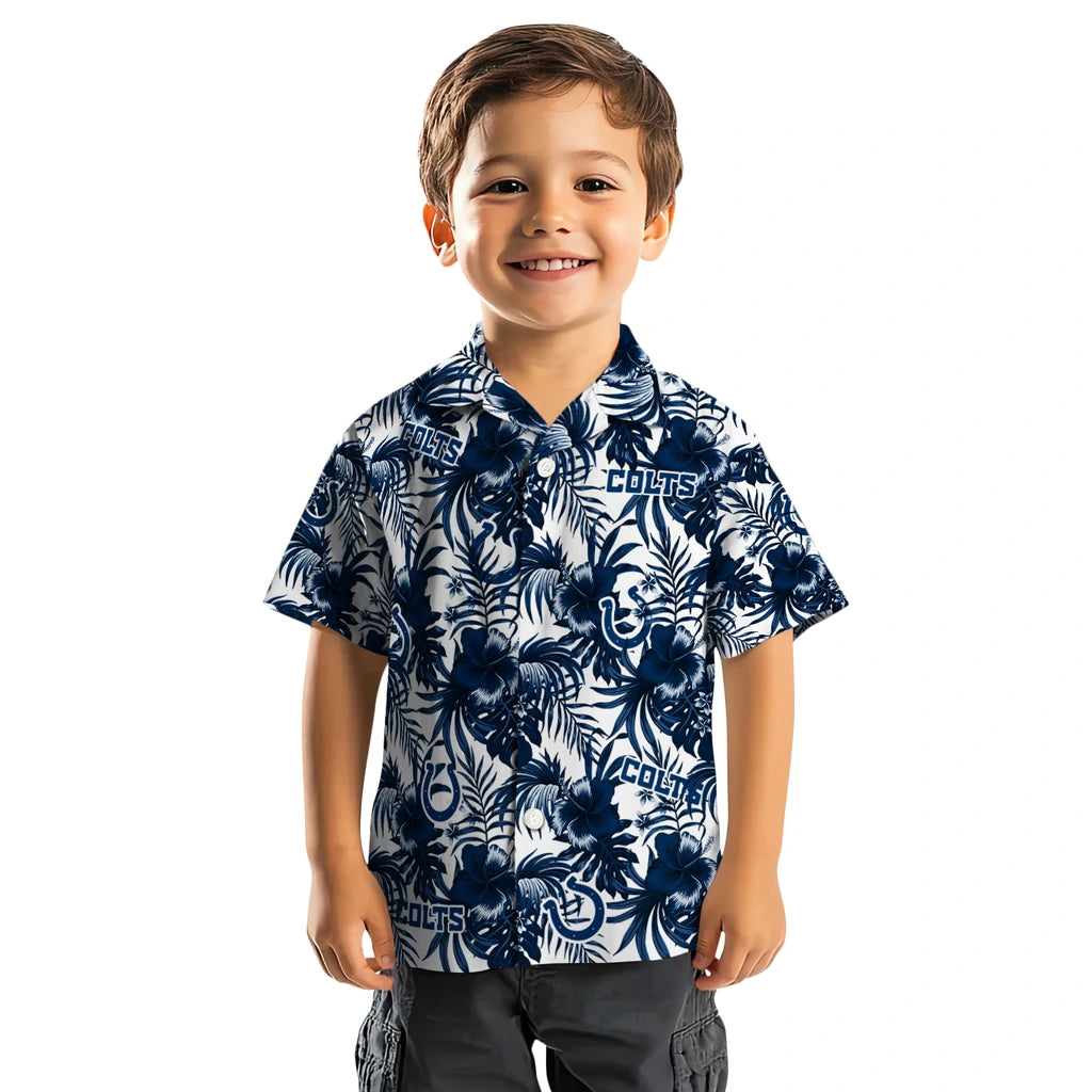 Indianapolis Colts Hawaiian Shirt - Hibiscus Exotic | Moonbestprint